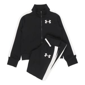 アンダーアーマー UNDER ARMOUR ジュニア ジャージ上下セット UA Knit Track Suit 1363380 （Black / Wh｜locondo-shopping