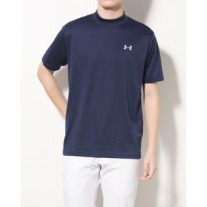 アンダーアーマー UNDER ARMOUR メンズ ゴルフ 半袖シャツ UA Core Mock Neck SS 23 1378182 （Midnig｜locondo-shopping