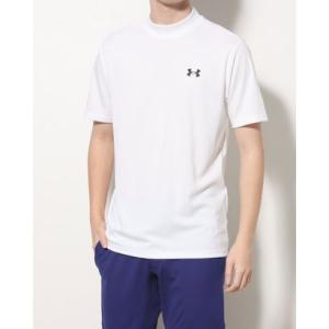 アンダーアーマー UNDER ARMOUR メンズ ゴルフ 半袖シャツ UA Core Mock Neck SS 23 1378182 （White｜locondo-shopping