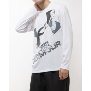 アンダーアーマー UNDER ARMOUR メンズ 長袖機能Tシャツ UAテック エクストララージ ロゴ ロングスリーブシャツ 1381357 （Wh