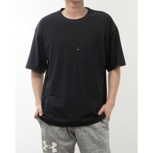 アンダーアーマー UNDER ARMOUR メンズ 半袖Tシャツ UAオーバーサイズ ポケットTシャツ 1385496 （Black /  /）｜locondo-shopping