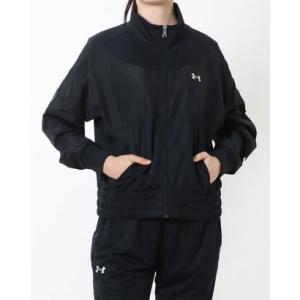 アンダーアーマー UNDER ARMOUR レディース 長袖ジャージジャケット UA TRACK JERSEY WOVEN FZ 1378316 （ブ｜locondo-shopping