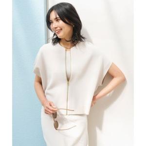 ヴァン Vin ダブルジップチュールレースブルゾン （ブラック