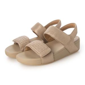 アンリーフ unReef メッシュストラップ厚底サンダル （ゴールド）