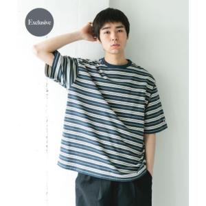 アーバンリサーチ ドアーズ URBAN RESEARCH DOORS 『別注』CHAMPION×DOORS BORDER T-SHIRTS （ブルー系