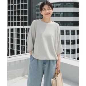 アーバンリサーチ ドアーズ URBAN RESEARCH DOORS タックフライスワイドTシャツ （ライトベージュ）