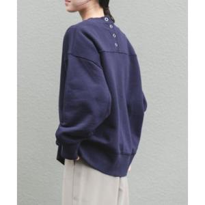 アーバンリサーチ ドアーズ URBAN RESEARCH DOORS FORK&SPOON バックボタンスウェット （ネイビー）