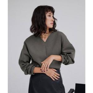 ユアーズ ur's ダンボールVネックオーバーサイズトップス