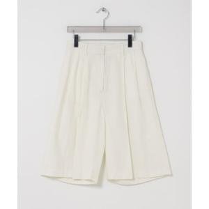 アーバンリサーチ URBAN RESEARCH new basic SILK LINEN HALF PANTS （ホワイト）