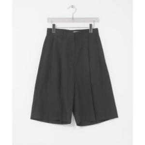 アーバンリサーチ URBAN RESEARCH new basic SILK LINEN HALF PANTS （ブラック）