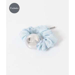 アーバンリサーチ ロッソ URBAN RESEARCH ROSSO heyep M Metal Ball Silk Scrunchie （ライトブルー