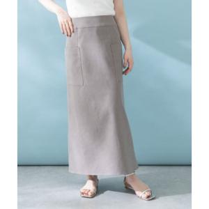 アーバンリサーチ ロッソ URBAN RESEARCH ROSSO リネンストレッチスリットスカート （mocha）