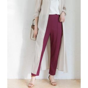 アーバンリサーチ ロッソ URBAN RESEARCH ROSSO ピンタックテーパードパンツ （PURPLE）