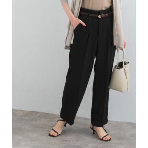 アーバンリサーチ ロッソ URBAN RESEARCH ROSSO ウォッシャブルセンタープレスパンツ （BLACK）