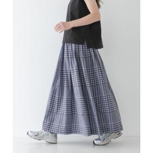 アーバンリサーチ サニーレーベル URBAN RESEARCH Sonny Label マルチギンガムチェックスカート （ブラウン）