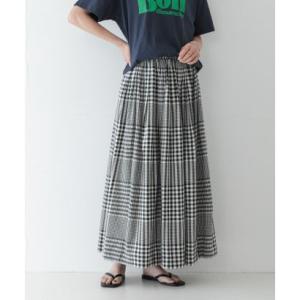 アーバンリサーチ サニーレーベル URBAN RESEARCH Sonny Label マルチギンガムチェックスカート （ブラック）