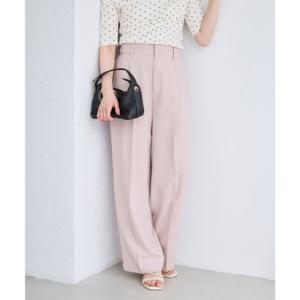 ビス VIS 美easyリネンライクワイドパンツ/イージーケア・接触冷感・セットアップ対応 （ピンク（63））