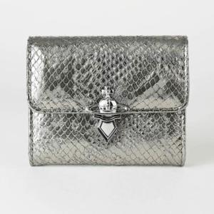 ヴィヴィアン ウエストウッド Vivienne Westwood カードケース パイソン エフェクト エンボス ORB CLASP WALLET 51