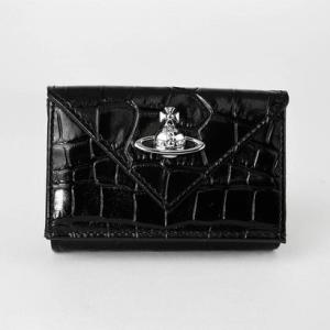 ヴィヴィアン ウエストウッド Vivienne Westwood 3つ折り財布 エンボス クロコレザー ENVELOPE BILLFOLD 51150