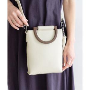 ヴィータフェリーチェ VitaFelice ウッドハンドル2wayポシェット （OFFWHITE）
