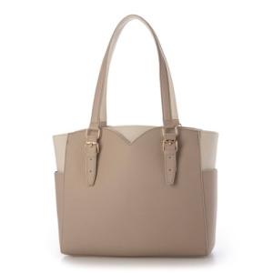 ビアデルトリトーネ Via Del Toritone 神フィット A4対応ビジネスバッグ レディース （グレージュ）