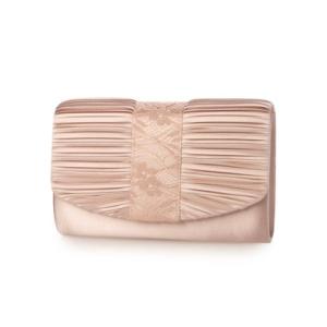 ビアデルトリトーネ Via Del Toritone プリーツパーティーバッグ （ピンク）