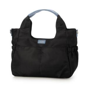 ビアデルトリトーネ Via Del Toritone 2way 中身が見やすいバイカラーくり手 Sサイズ （ブラック）