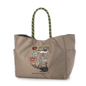 ビアデルトリトーネ Via Del Toritone にゃんこ堂 猫 刺繍トートバッグ （ベージュ）