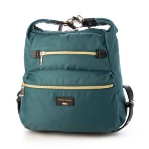 ビアデルトリトーネ Via Del Toritone 440239 簡易はっ水 ナイロン3wayリュック ショルダー （ターコイズ）