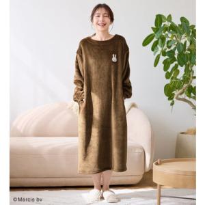 ヴィオラ エ ヴィオラ Viola e Viola ミッフィーぬくぬくワンピース （ブラウン）