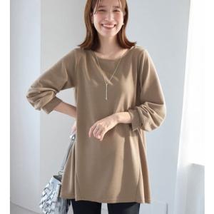 ヴィオラ エ ヴィオラ Viola e Viola 細見えラインAラインチュニック （モカベージュ）