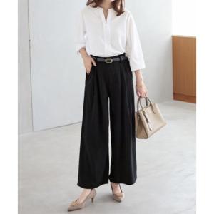 ヴィオラ エ ヴィオラ Viola e Viola 【2点セット】楽ちん！スキッパーブラウスセットアップ （オフホワイト／ブラック）