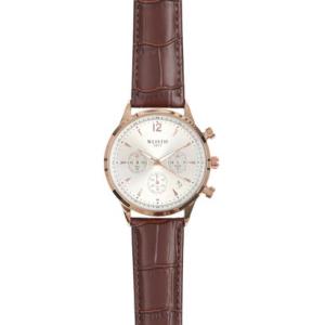 ヴァリアススタイル VARIOUS STYLE 日付カレンダー付きの便利なメンズウォッチ フェイクダイヤル 革ベルト クオーツ 電池式 WT-WSQ0