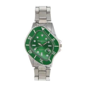 ヴァリアススタイル VARIOUS STYLE クラッシュオマージュウォッチ 日付カレンダー付き 個性的なベゼル メンズ腕時計 AV055-GRN （