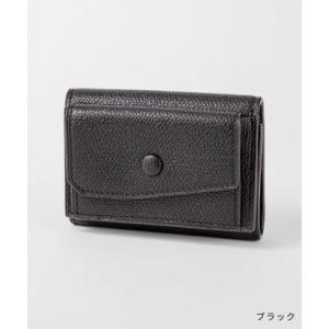 ヴァレクストラ Valextra V8L26 028 三つ折り財布 3CC COINS WALLET レディース 財布 ミニ財布 （ブラック）