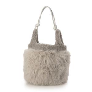 ベスジョーヤ VESGIOIA フェイクファー2WAYバッグ （グレー）