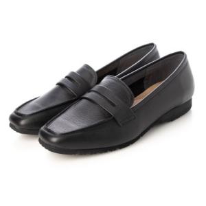 【本革 / 日本製 / 3E】 ヴィタノーヴァ VITA NOVA 軽量ソール使用 スクエアトゥ ソフト ローファーシューズ （BLK）