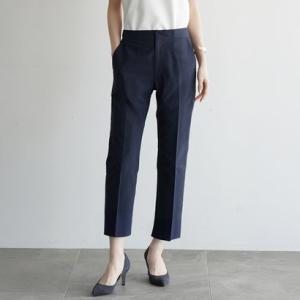 ヴィリーナ VIRINA 【セットアップ】【撥水・ストレッチ・洗える・アイロン不要・センタープレス・クロップド】アビーパンツ （ネイビー）