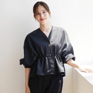 ヴィリーナ VIRINA 【撥水加工・ストレッチ・洗える】エステラシャツジャケット （ネイビー）