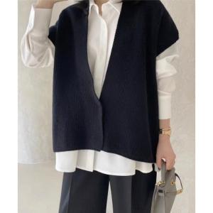 ビビッドレディ VIVIDLADY ニットベスト カーディガン （ネイビー）