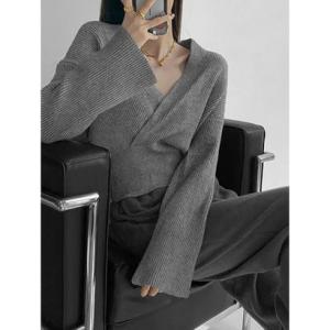 ビビッドレディ VIVIDLADY ラップニット レディース リブ （グレー）