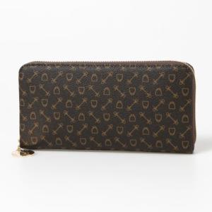 ホワイ Why HSCコインハーネス ラウンドジップロングウォレット （ブラウン）