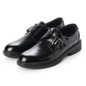 ウィルソン シューズ Wilson shoes 軽量幅広ビジネスシューズ モンクストラップ （BLACK）