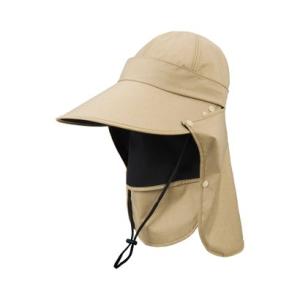 AIGLE（エーグル） UVカット 撥水 サンシールドサファリキャップ 2WAY