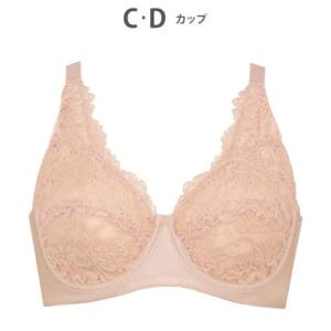 ウイング Wing ブラジャー ワイヤーが痛くなりにくい 綿混(カップ肌側・バック) フルカップブラ...