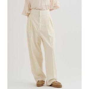 ウィムガゼット Whim Gazette ハイウエストタックパンツ （offwhite）