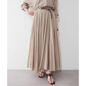 ウィムガゼット Whim Gazette コットンガーゼシフォンスカート （beige）