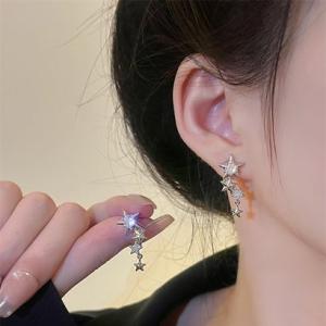 ゾエ ジェンコ Zoe Jenko スターモチーフストーンピアス 10412 （シルバー）