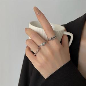 ゾエ ジェンコ Zoe Jenko シルバーリング3点セット 9591