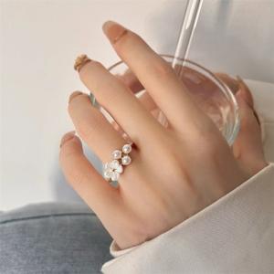 ゾエ ジェンコ Zoe Jenko フラワーモチーフパールリング 9624